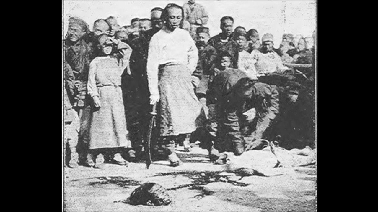 Execution of Li-Tang the Chunchus Chief of the Manchurian Bandits 1904 movie scene