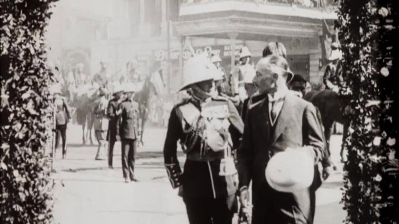 Edward Prince of Wales' Tour of India: Calcutta and Delhi 1921 movie scene