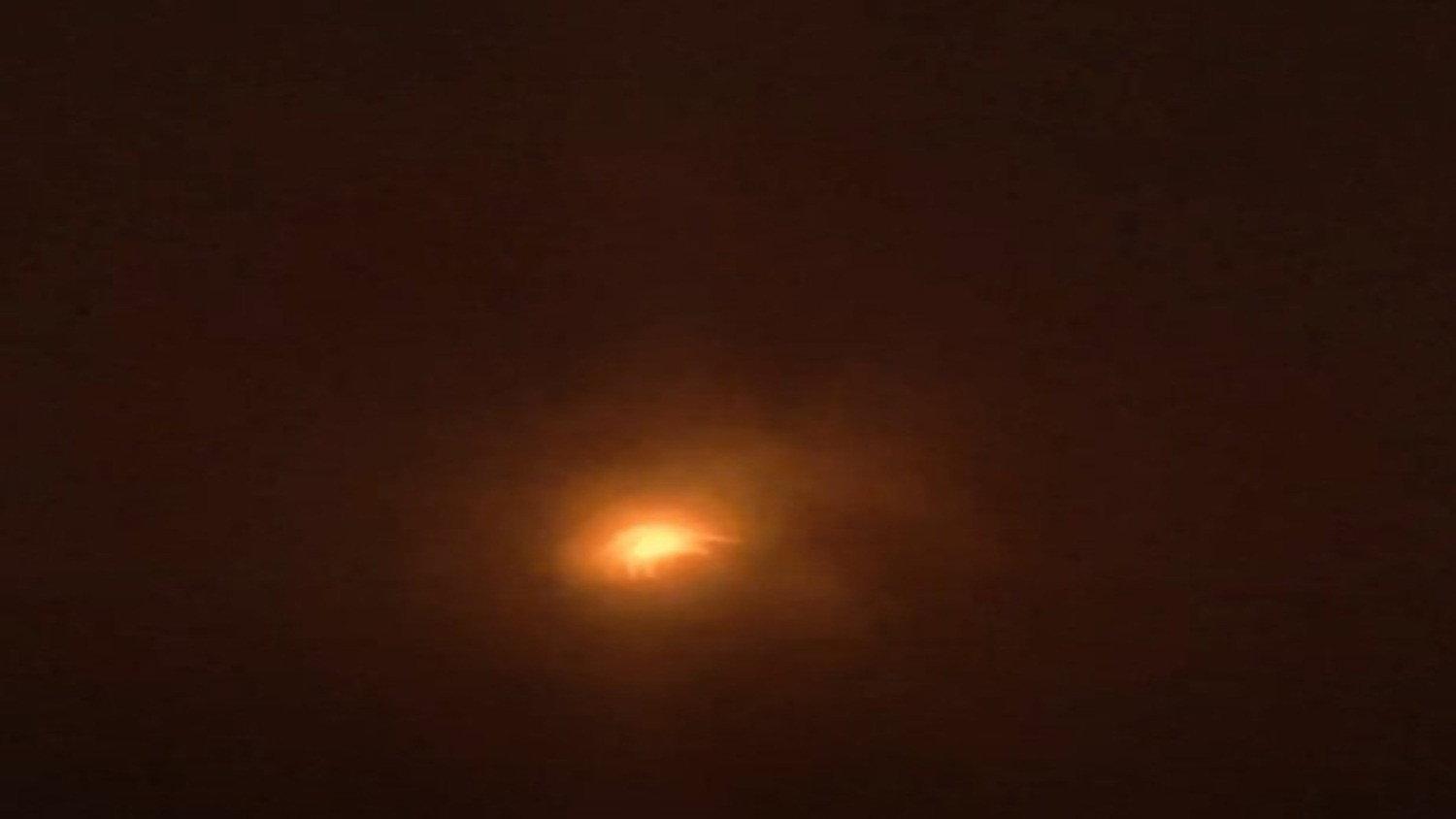 A Side View of An Eclipse in 99.8% Totality 2024 movie scene