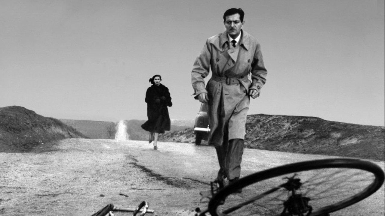 Death of a Cyclist 1955 movie scene