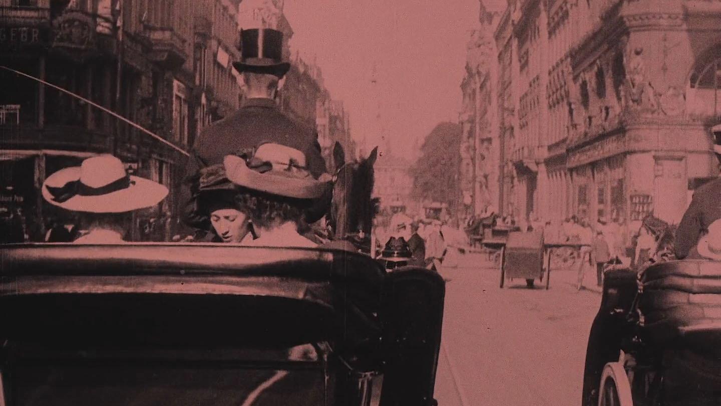 A Trip through Berlin 1910 movie scene
