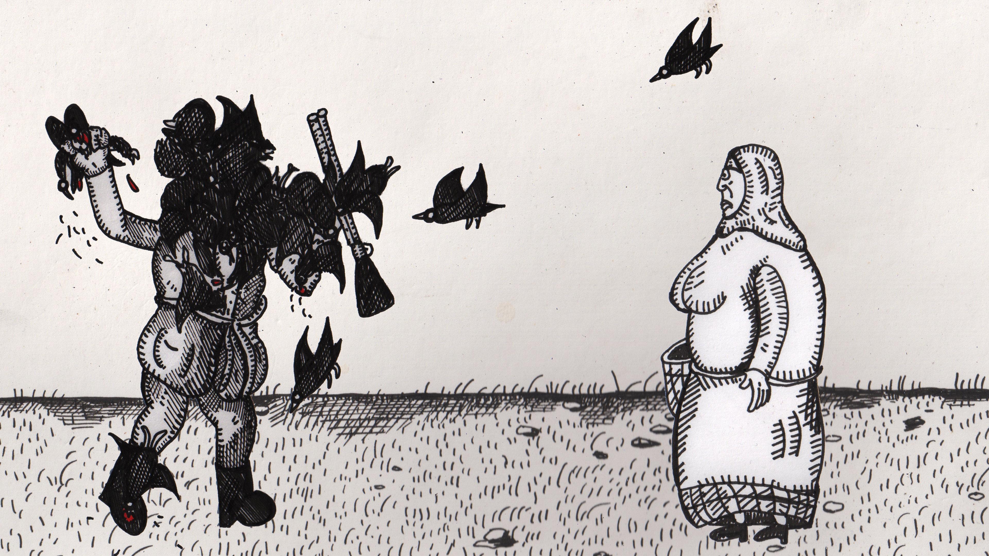 There's Too Many Of These Crows 2016 movie scene