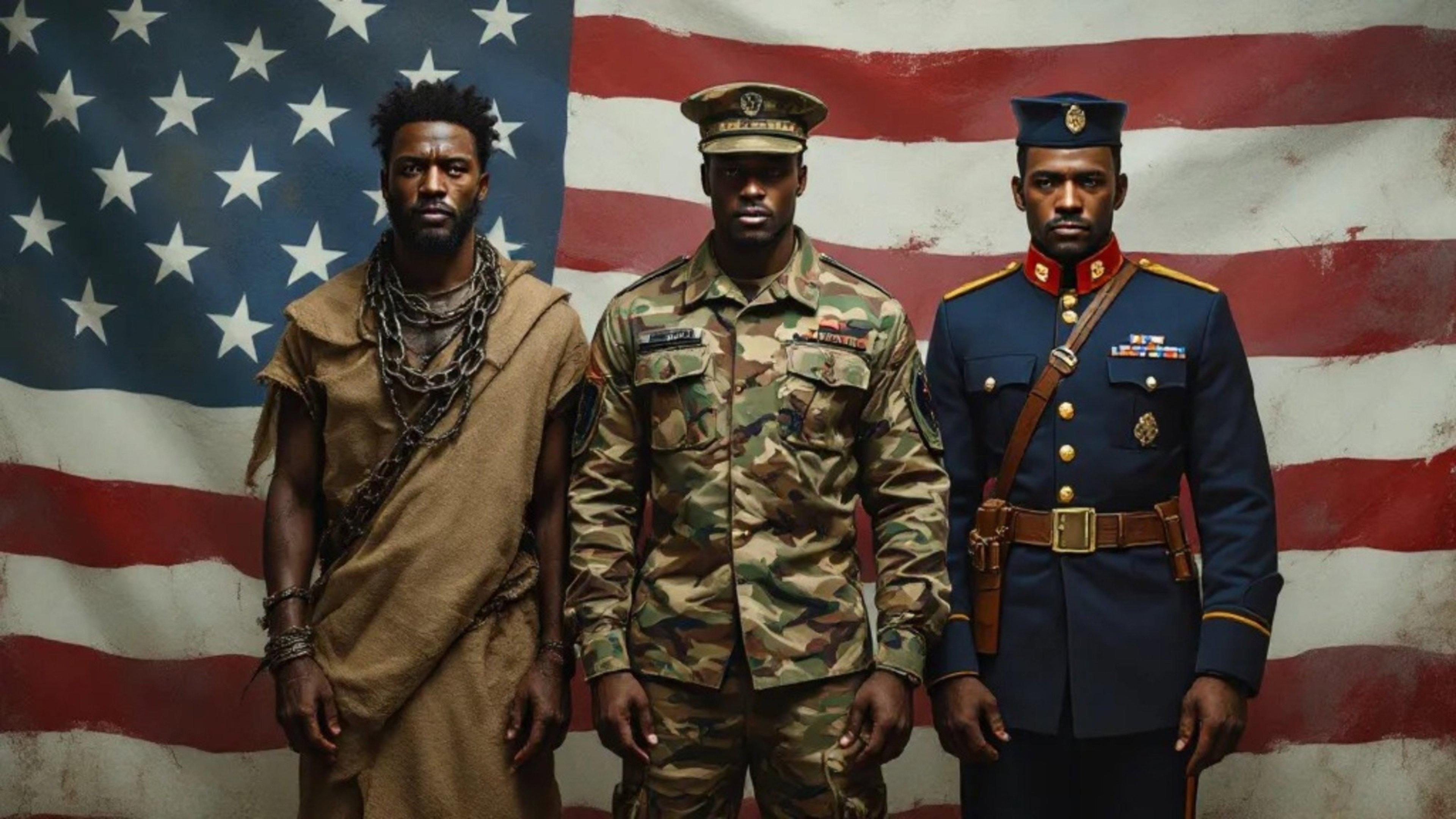 Black Men in Uniform 2026 movie scene