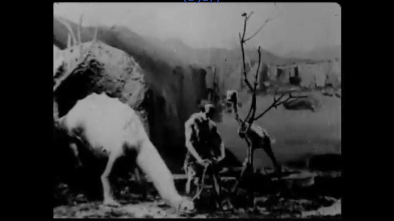 Prehistoric Poultry 1916 movie scene