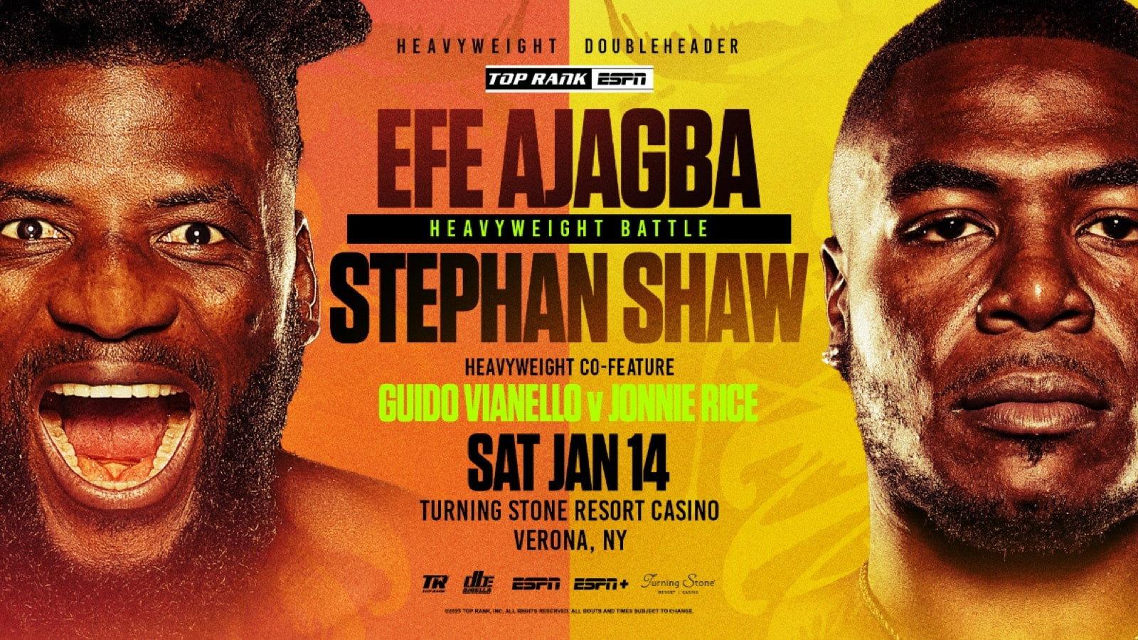 Efe Ajagba vs. Stephan Shaw 2023 movie scene
