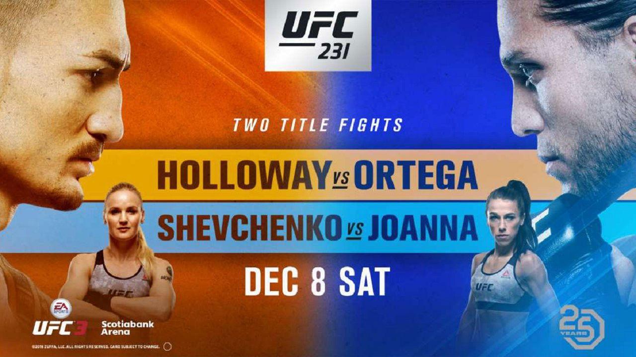 UFC 231: Holloway vs. Ortega 2018 movie scene