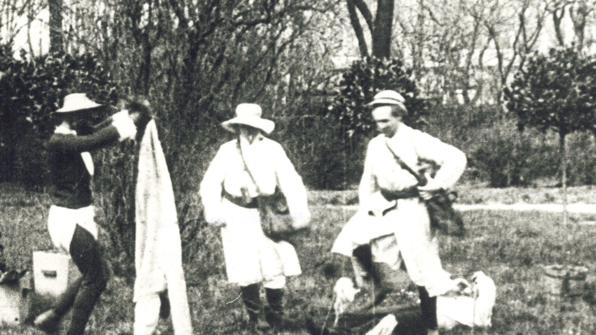 The Lion Hunt 1908 movie scene