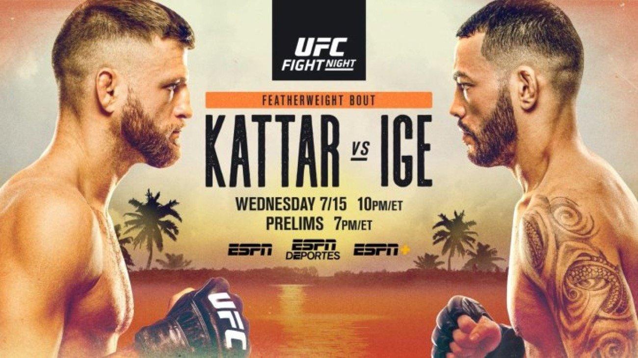 UFC on ESPN 13: Kattar vs. Ige 2020 movie scene