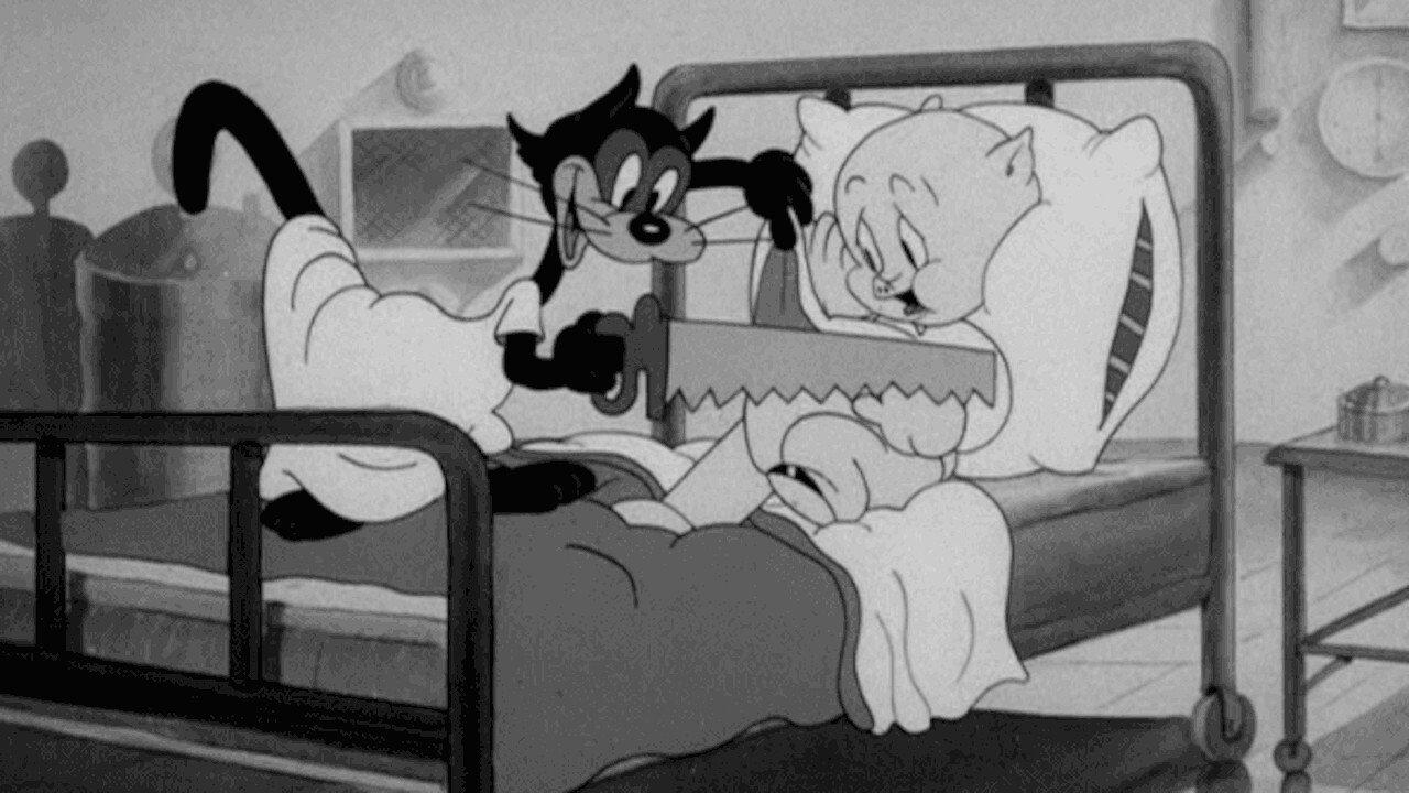 Patient Porky 1940 movie scene