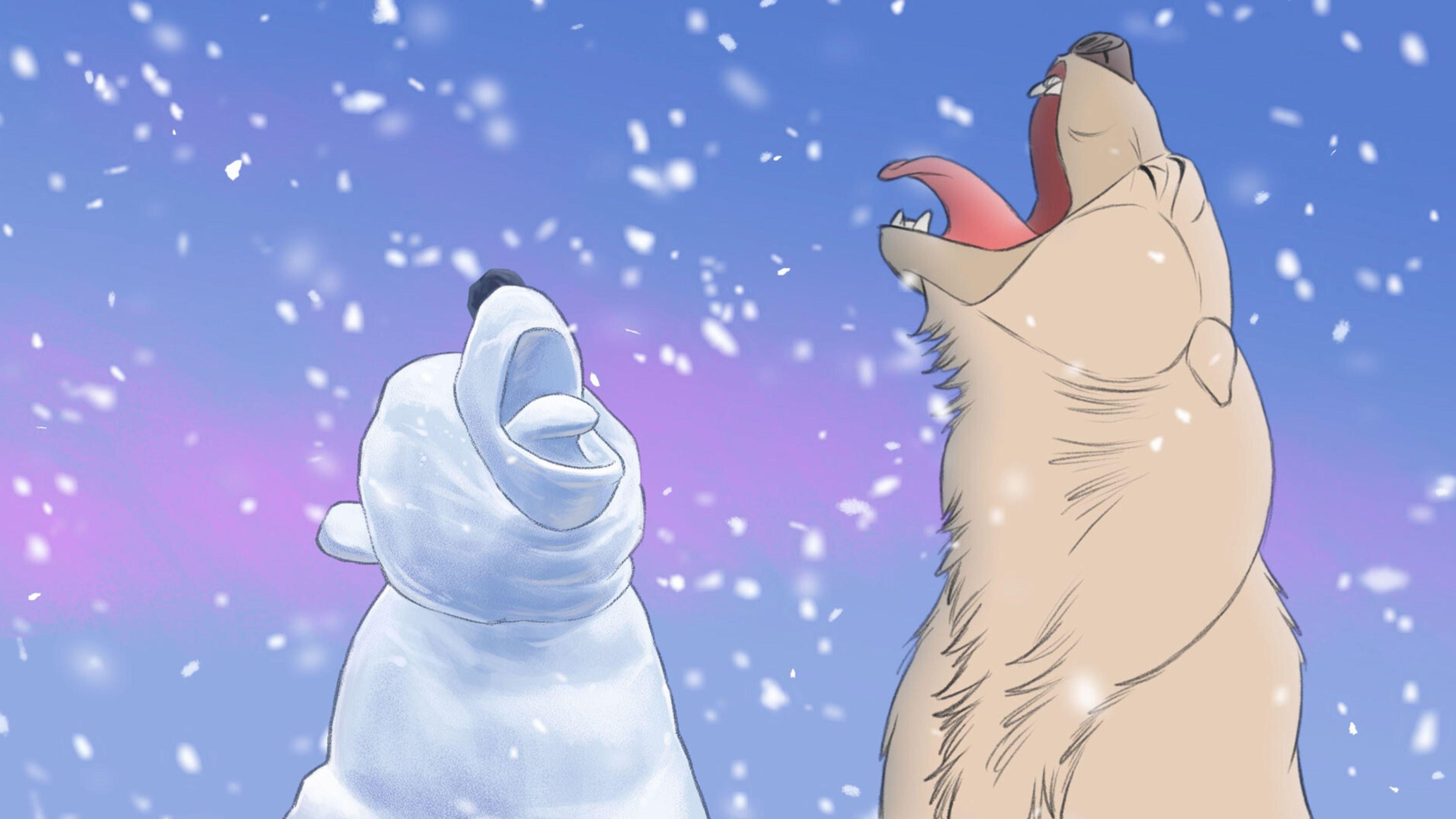 Snow Bear 2024 movie scene