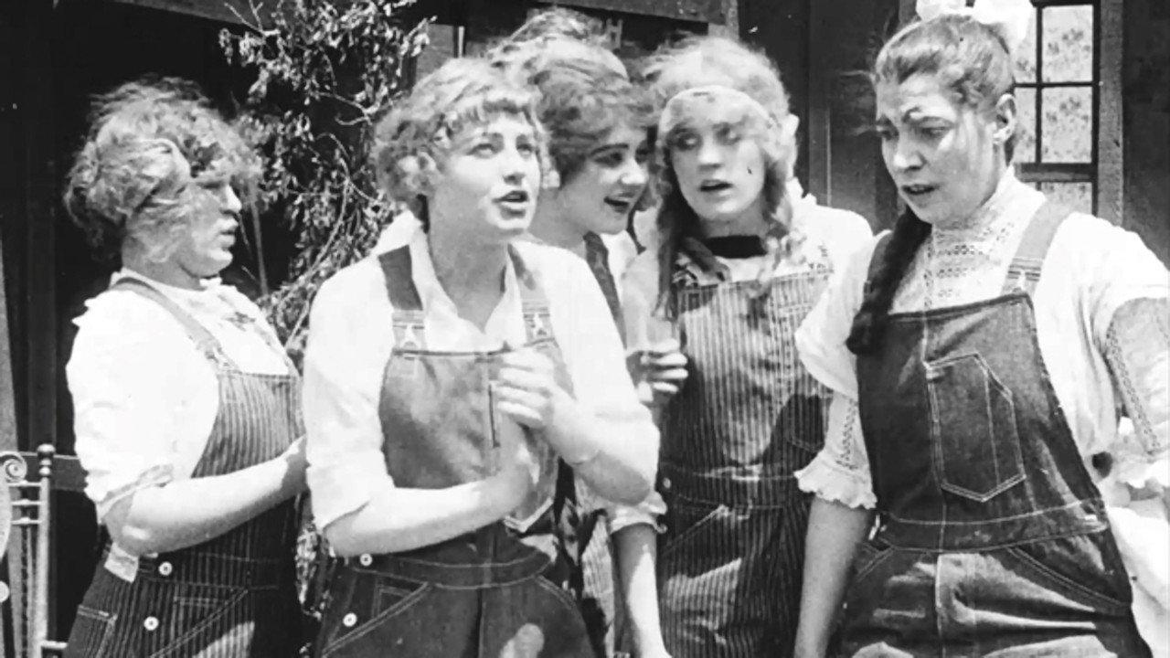 The Girl Ranchers 1913 movie scene