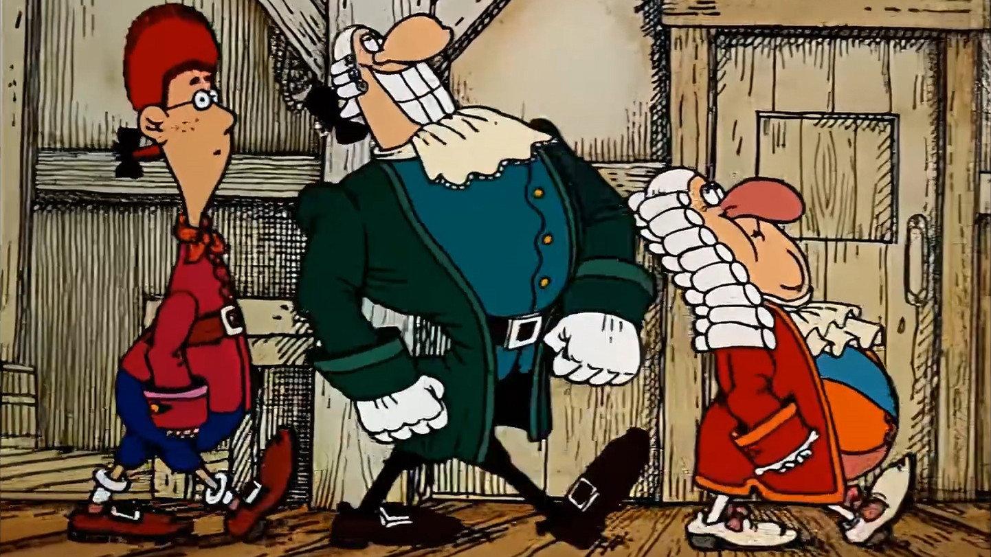 Treasure Island: Part I – Captain Flint's Map 1987 movie scene