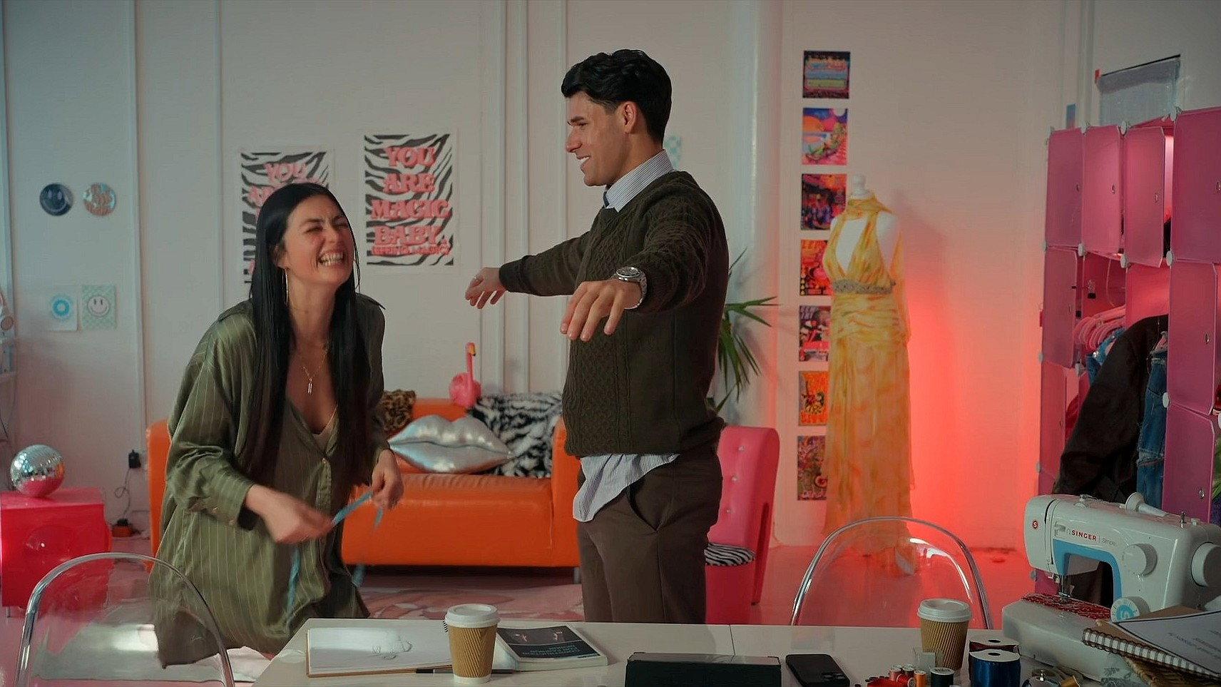 A Tailor-Made Romance 2025 movie scene