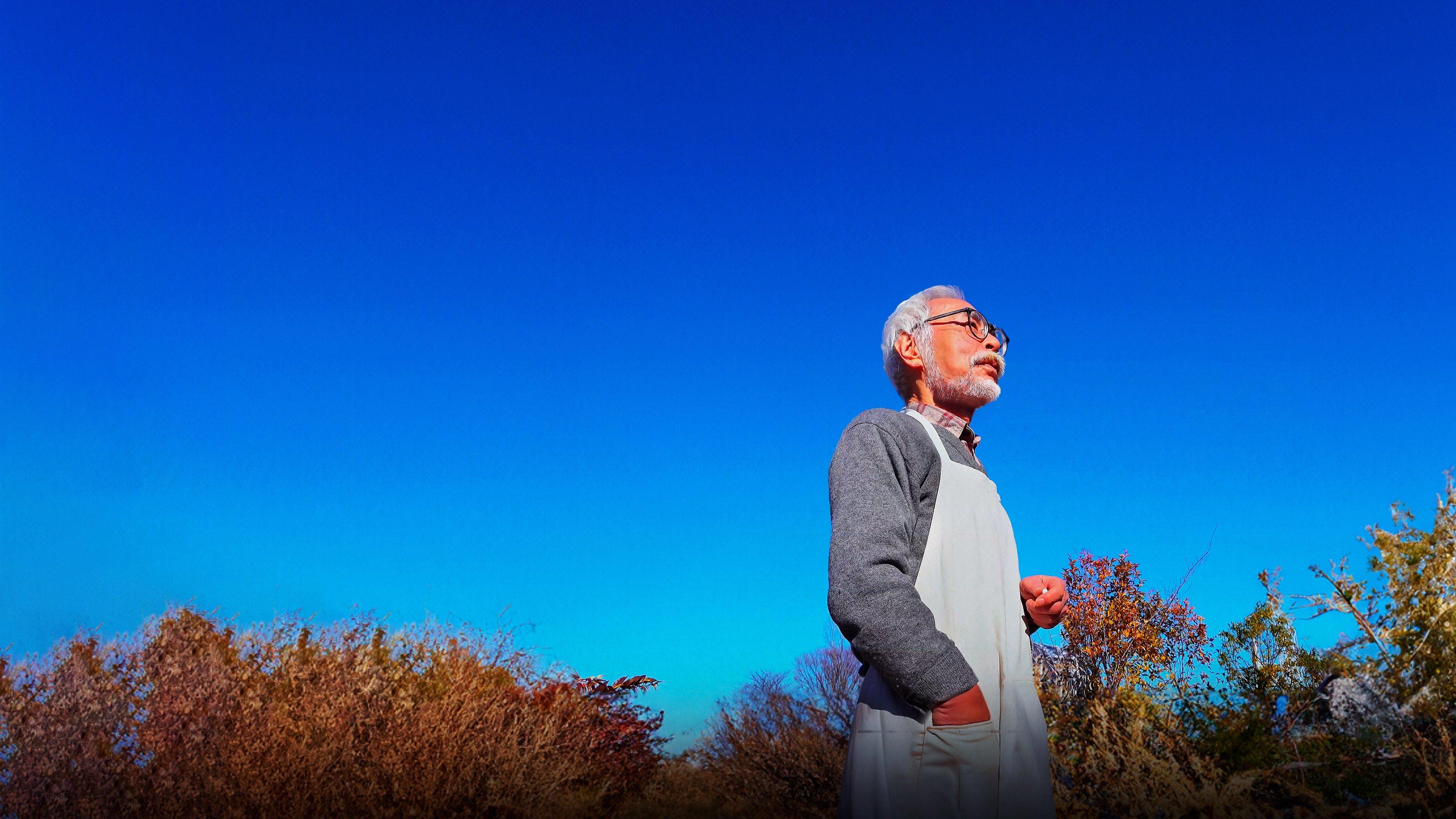 Hayao Miyazaki and the Heron 2024 movie scene