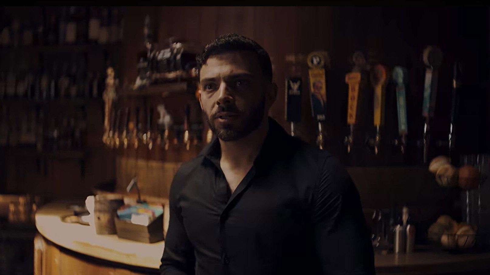 The Bartender From Obsession 2026 movie scene
