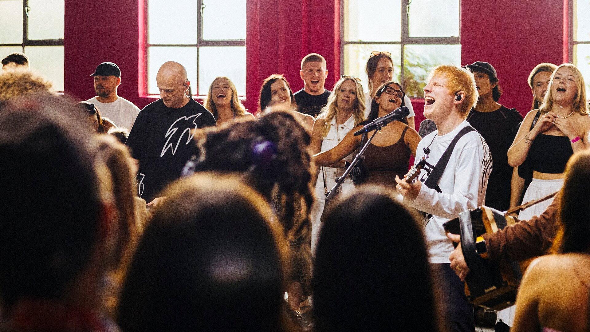 Ed Sheeran: Amazon Music Songline 2025 movie scene