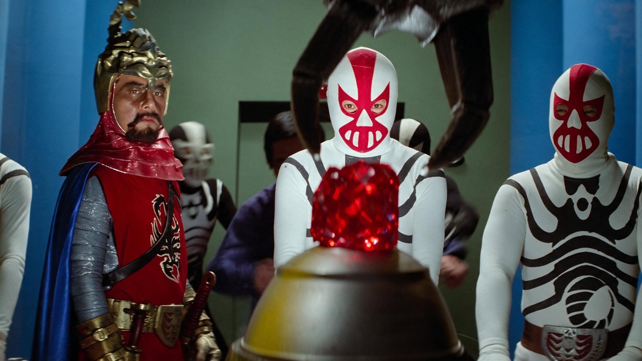 Kamen Rider V3 vs. Destron Mutants 1973 movie scene