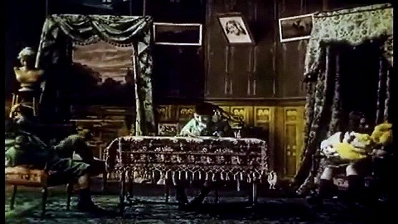 Miniature Theatre 1909 movie scene