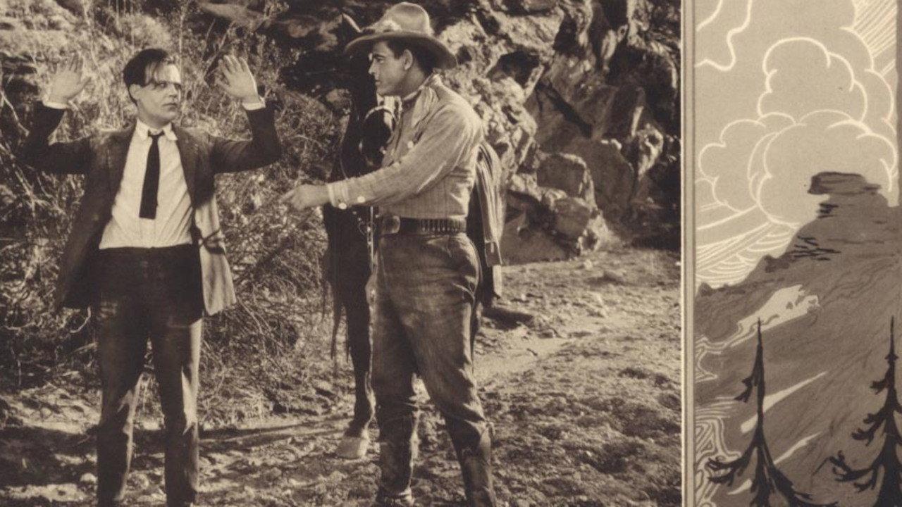 The Sagebrush Trail 1922 movie scene