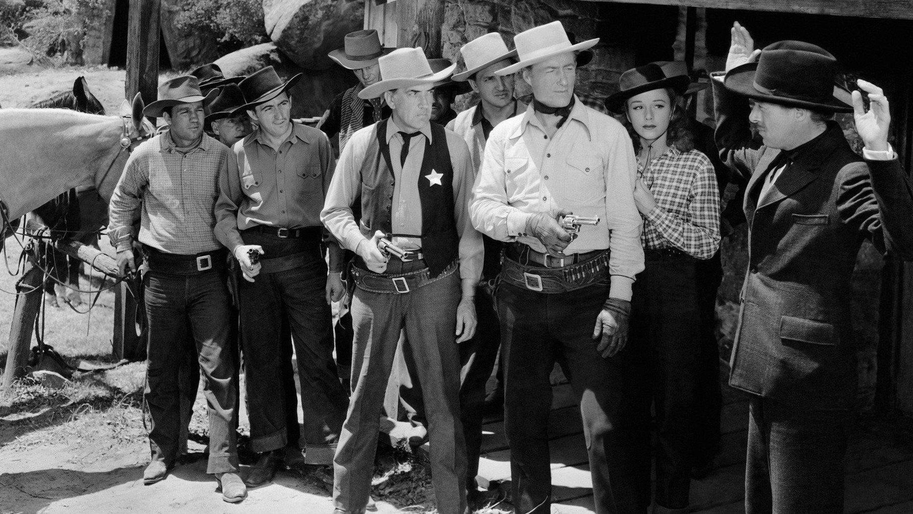 Outlaws of Boulder Pass 1942 movie scene