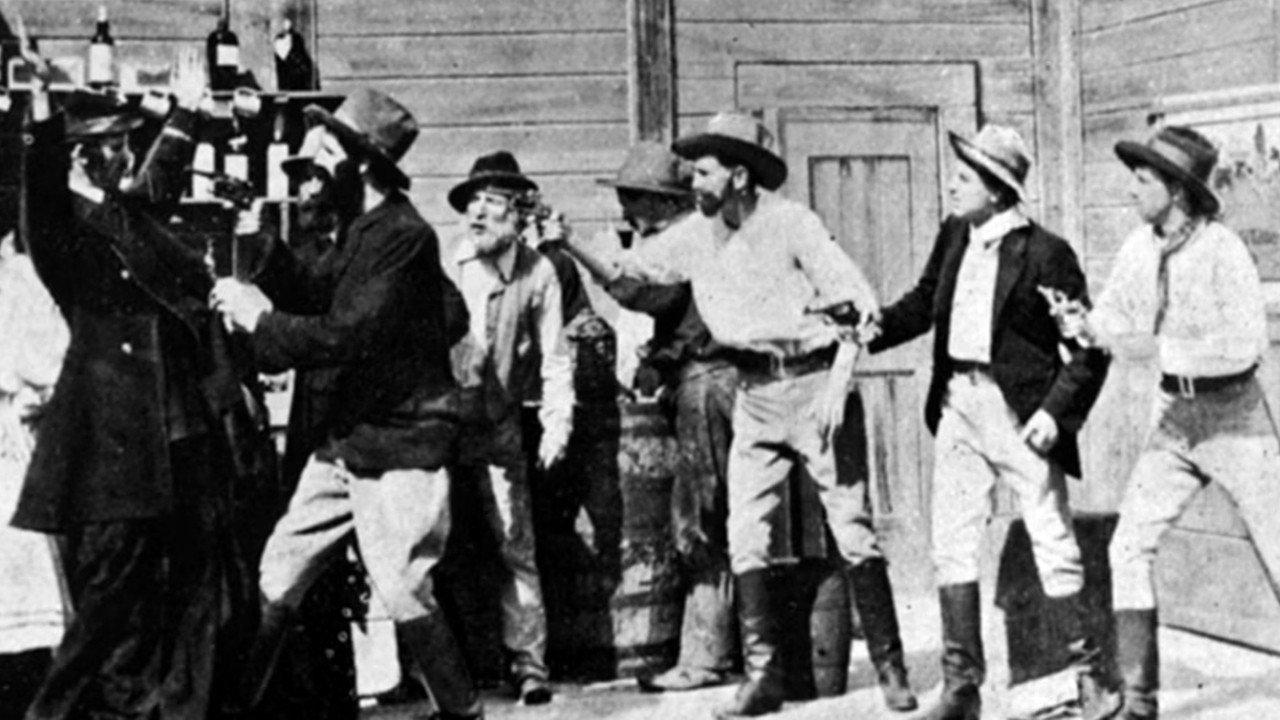 The Story of the Kelly Gang 1906 movie scene