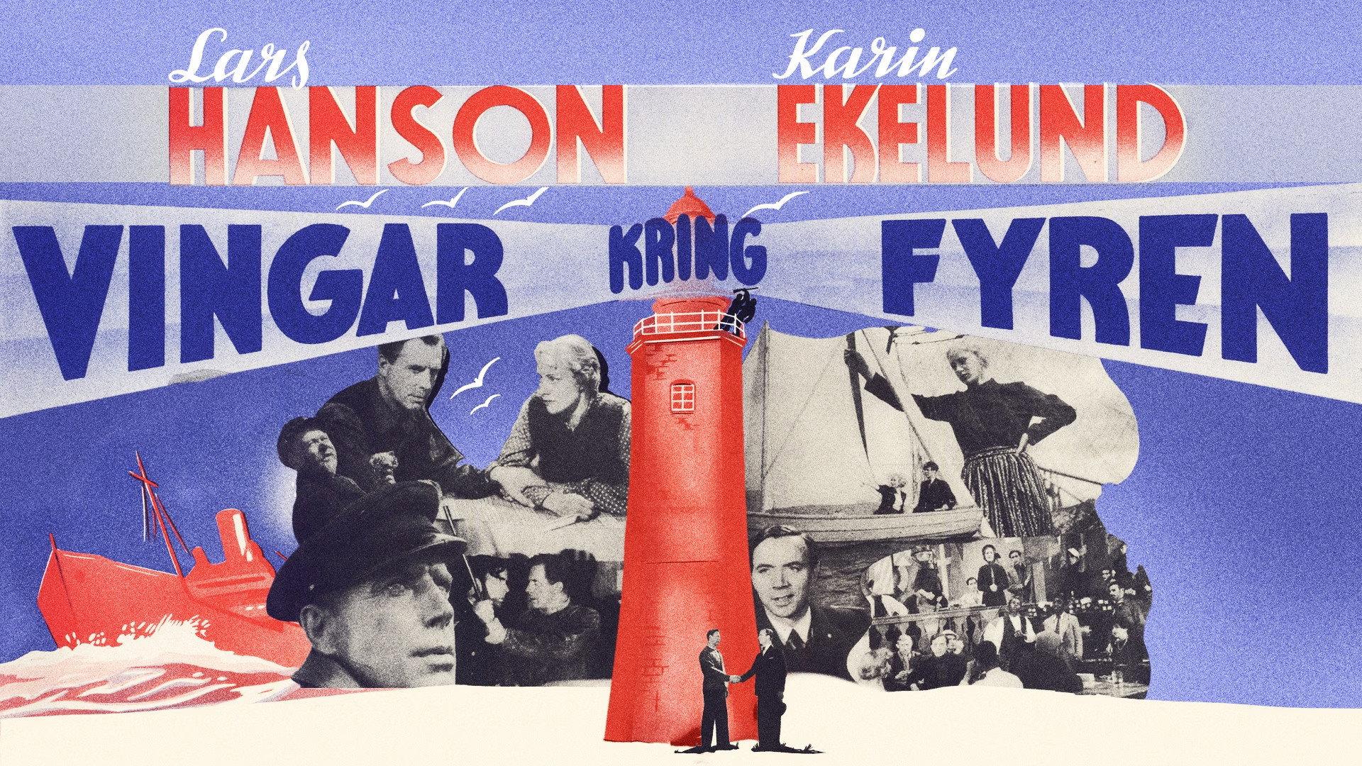 Vingar kring fyren 1938 movie scene