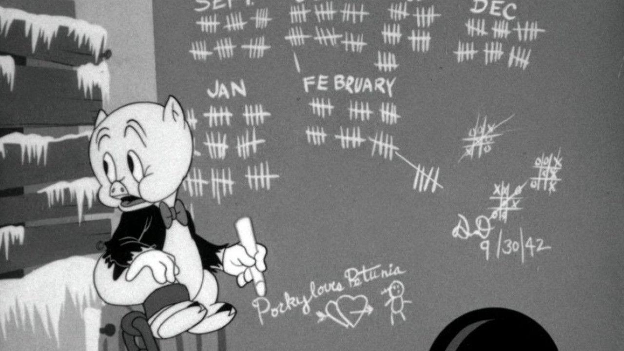 Porky Pig's Feat 1943 movie scene
