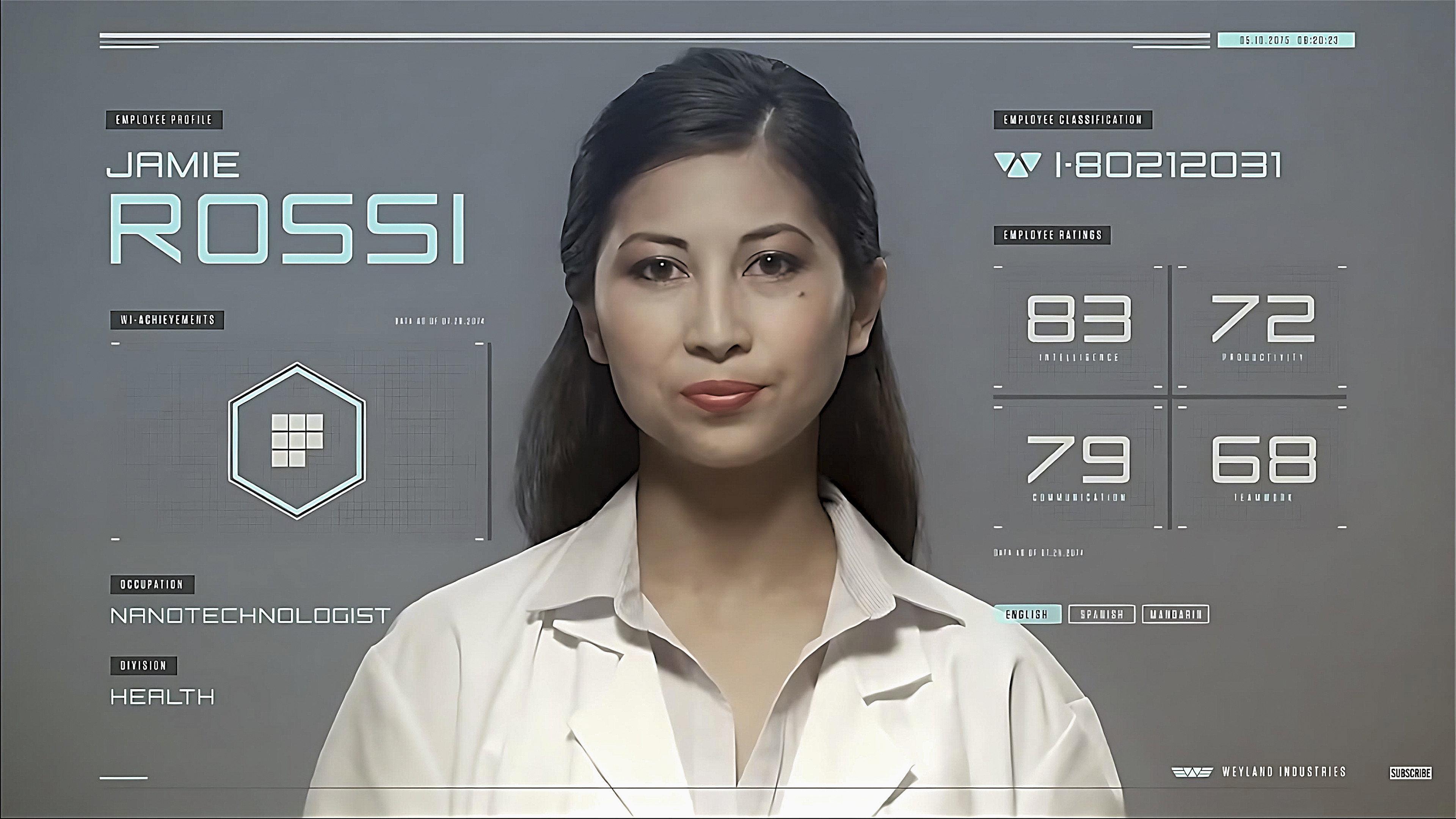 Prometheus: Weyland Industries Testimonial 2012 movie scene