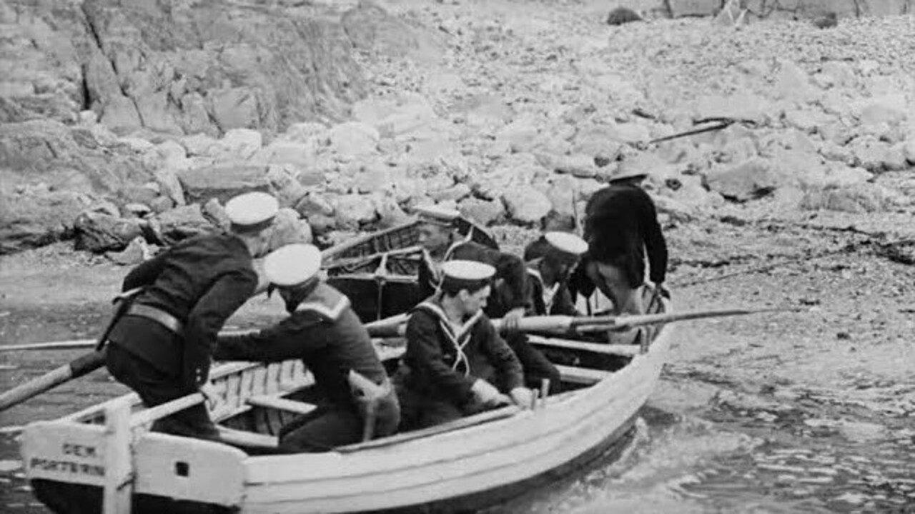 A Tragedy of the Cornish Coast 1912 movie scene