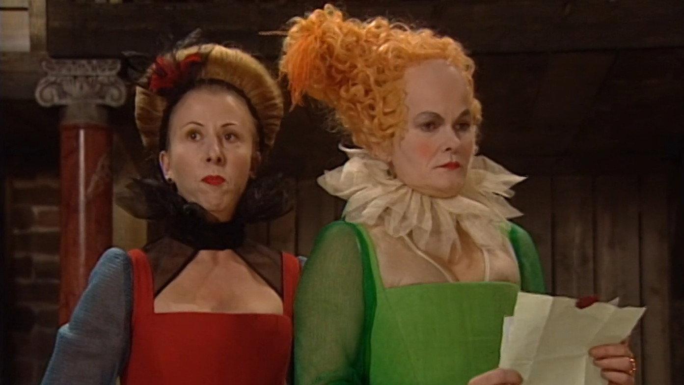 Muntra fruarna i Windsor 1998 movie scene