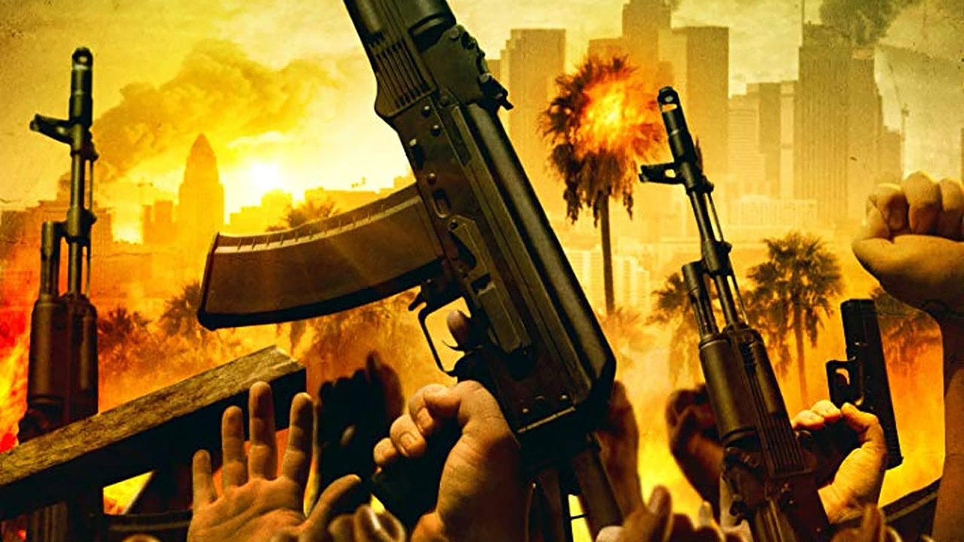 Attack in LA 2018 movie scene