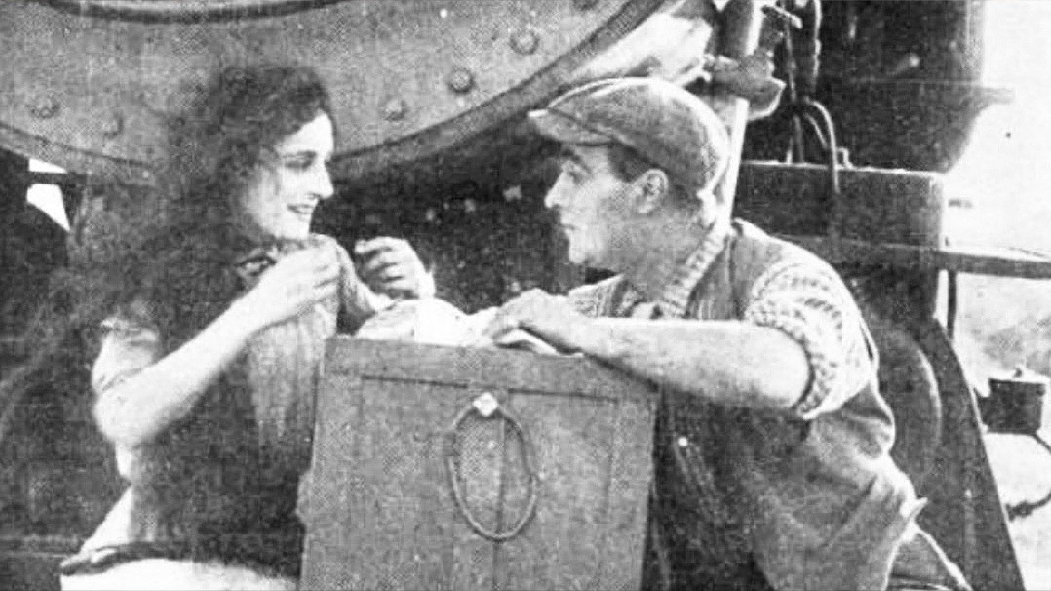 The Girl and Her Trust 1912 movie scene