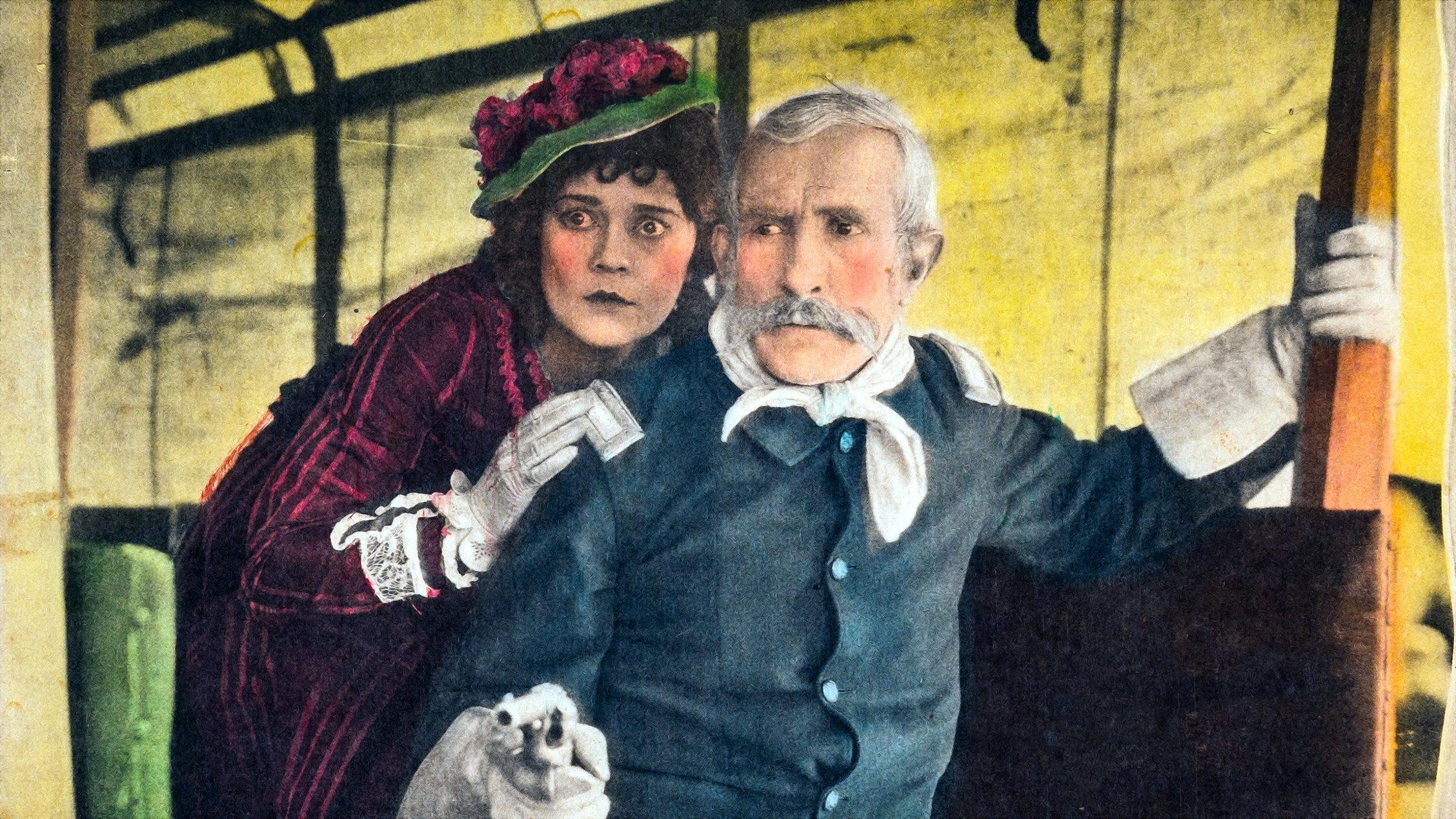 The Frontier Trail 1926 movie scene
