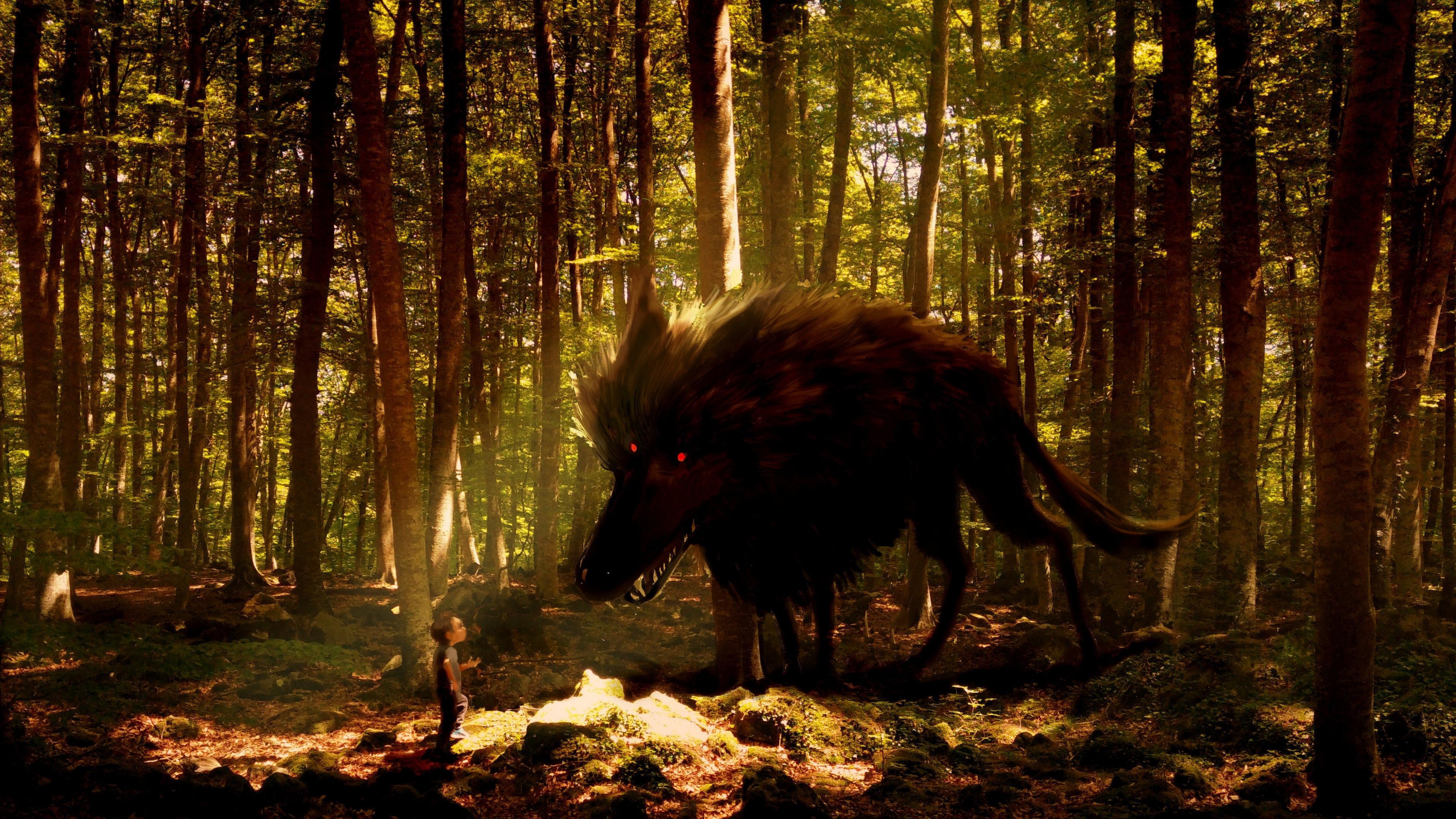 My Family and the Wolf 2019 movie scene