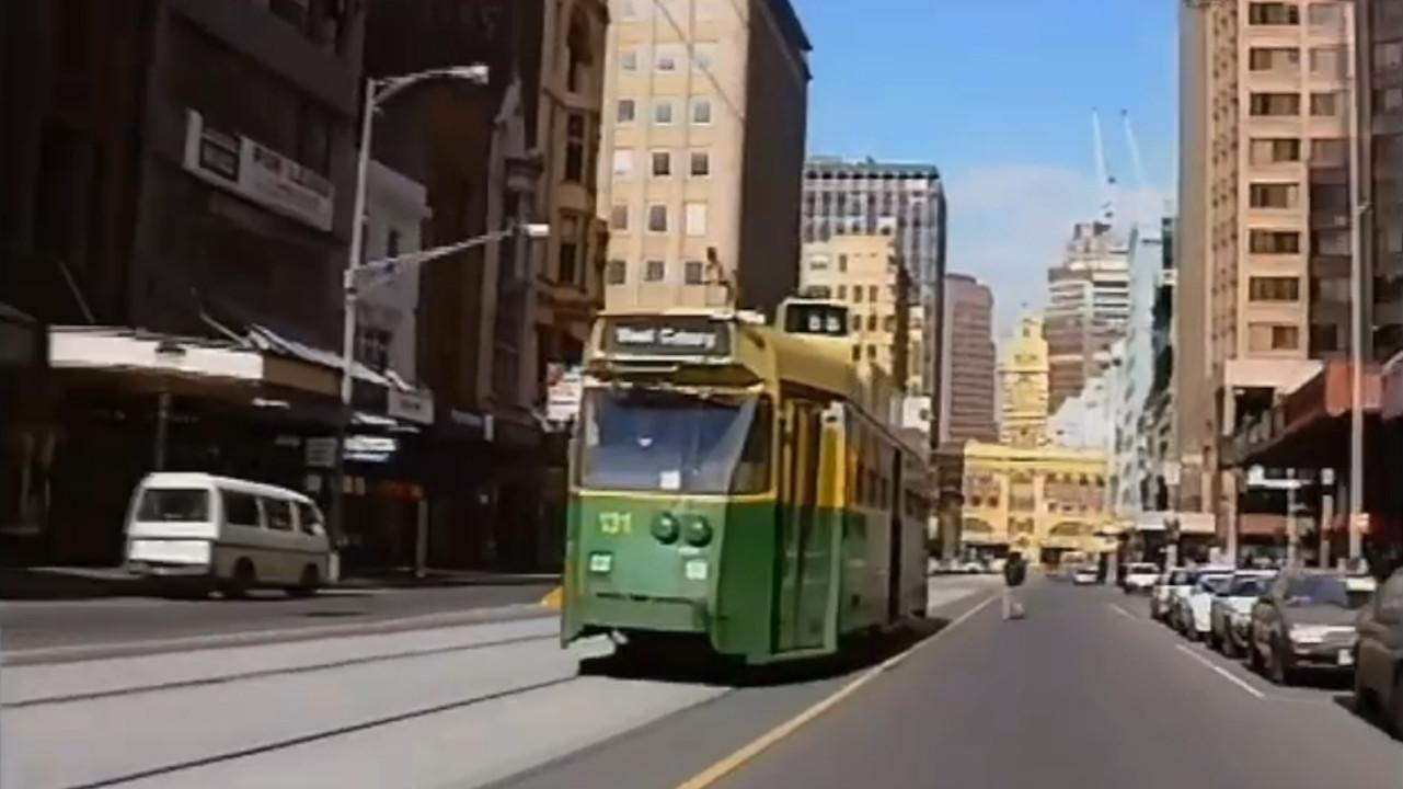 Melbourne by tram 1994 movie scene
