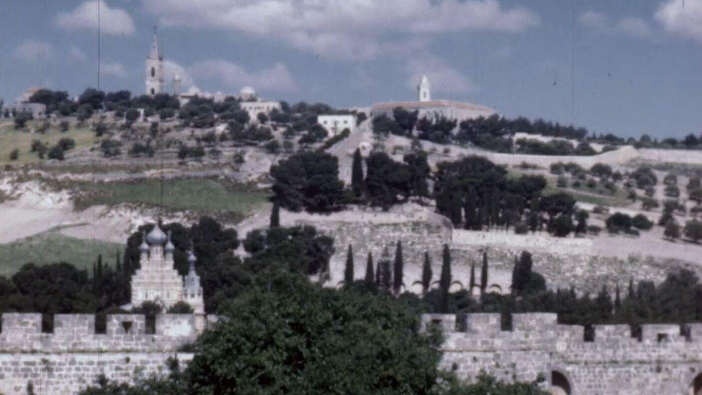 Israel & Jordan 1953 movie scene