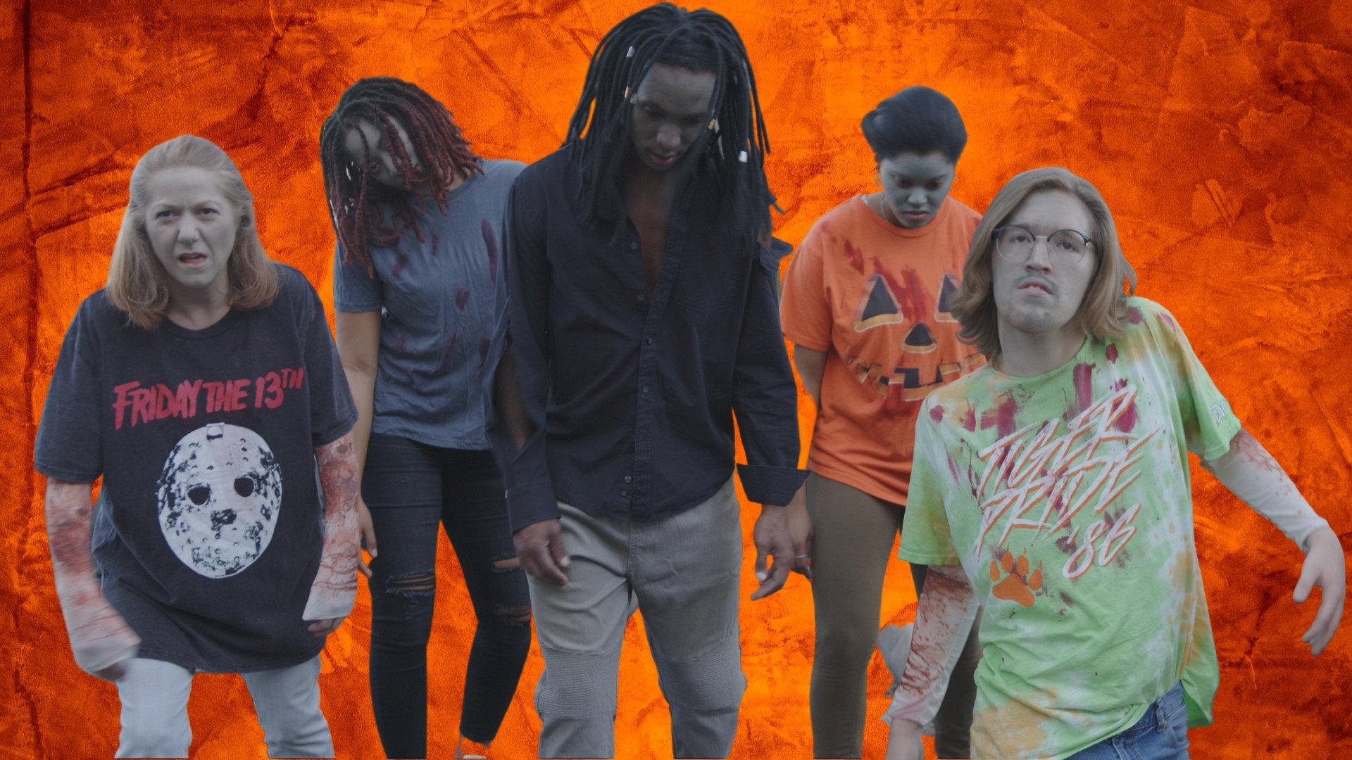 Zombies in the Antique Shop 2022 movie scene