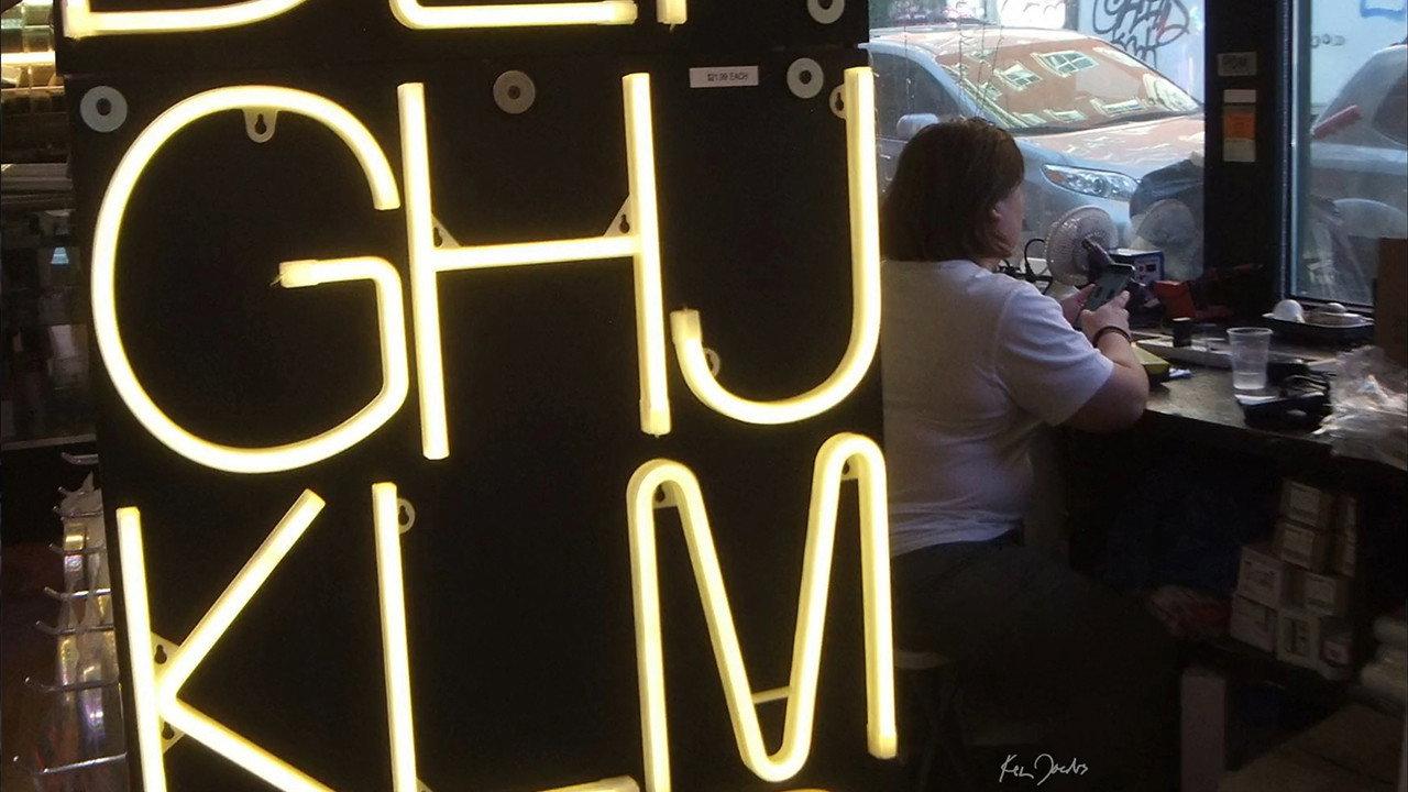 Neon Sign 2020 movie scene