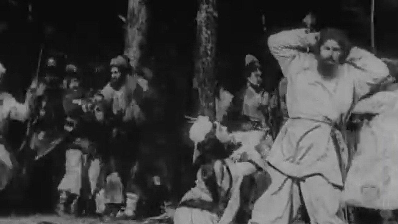 Stenka Razin 1908 movie scene