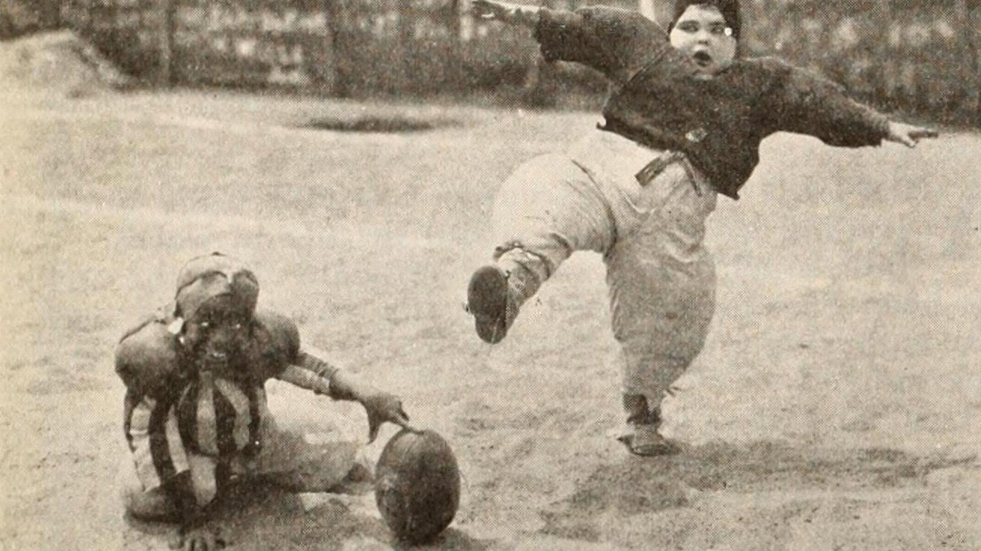Yale vs. Harvard 1927 movie scene