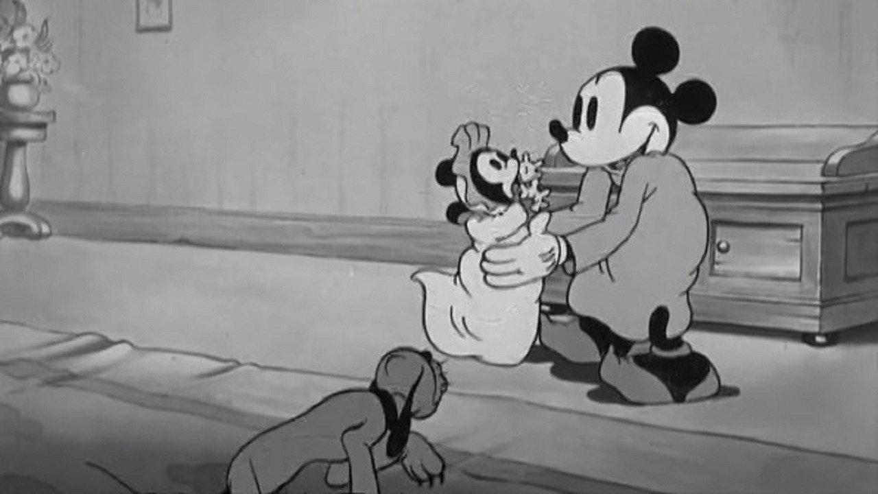 Mickey Plays Papa 1934 movie scene