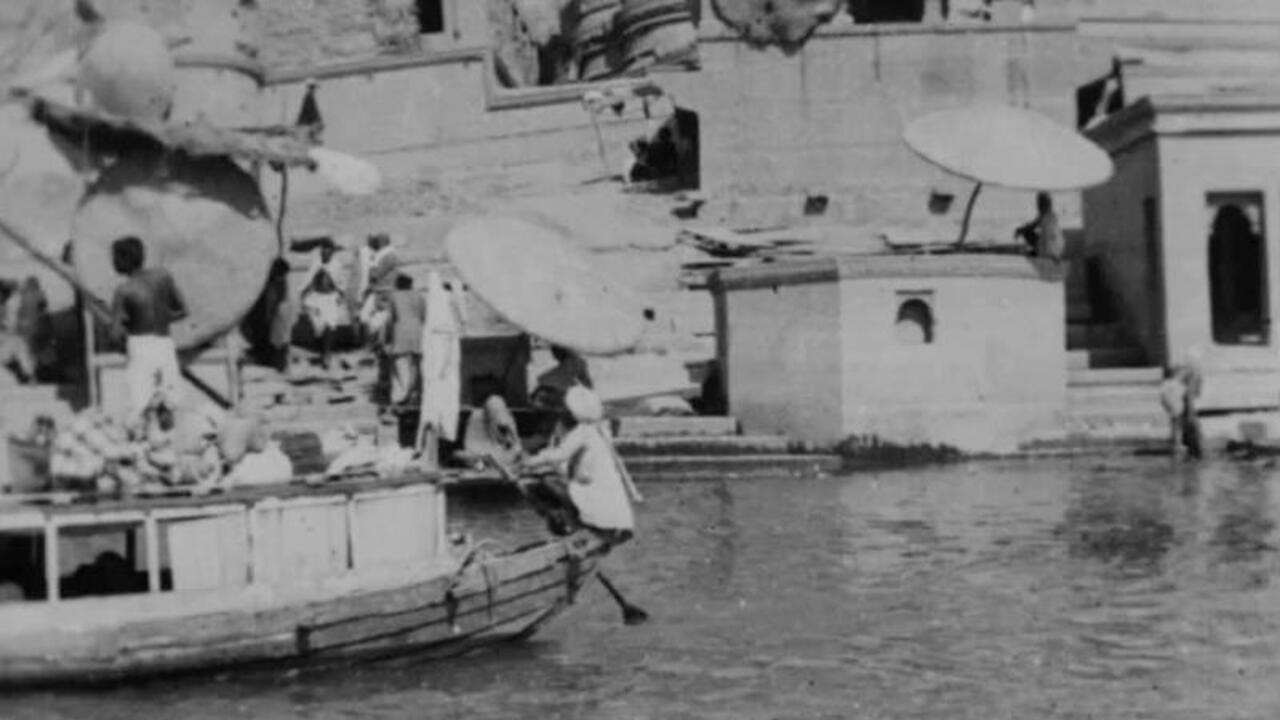 Panorama of Calcutta 1899 movie scene
