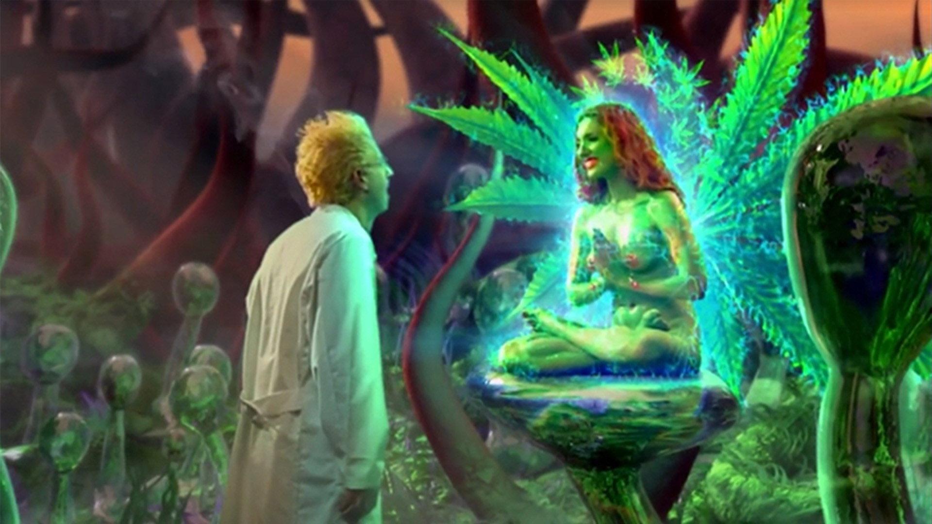 The Green Goddess 2021 movie scene