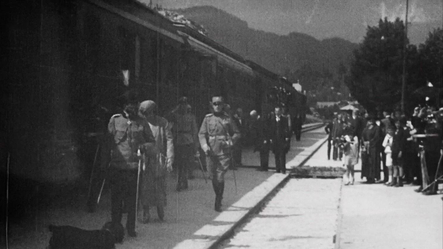 King Alexander at Bled 1922 movie scene