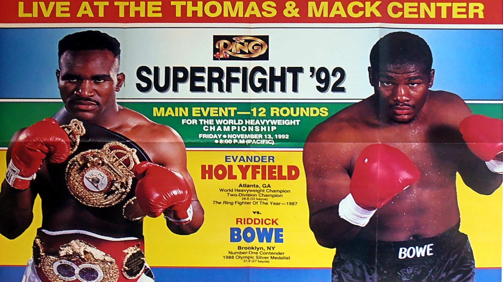 Evander Holyfield vs Riddick Bowe I 1992 movie scene