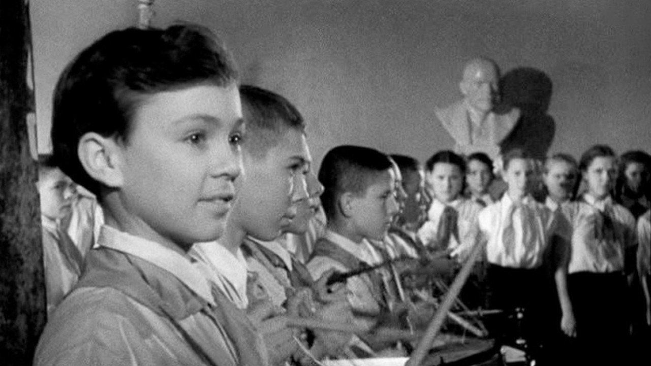 The Drummer's Fate 1955 movie scene