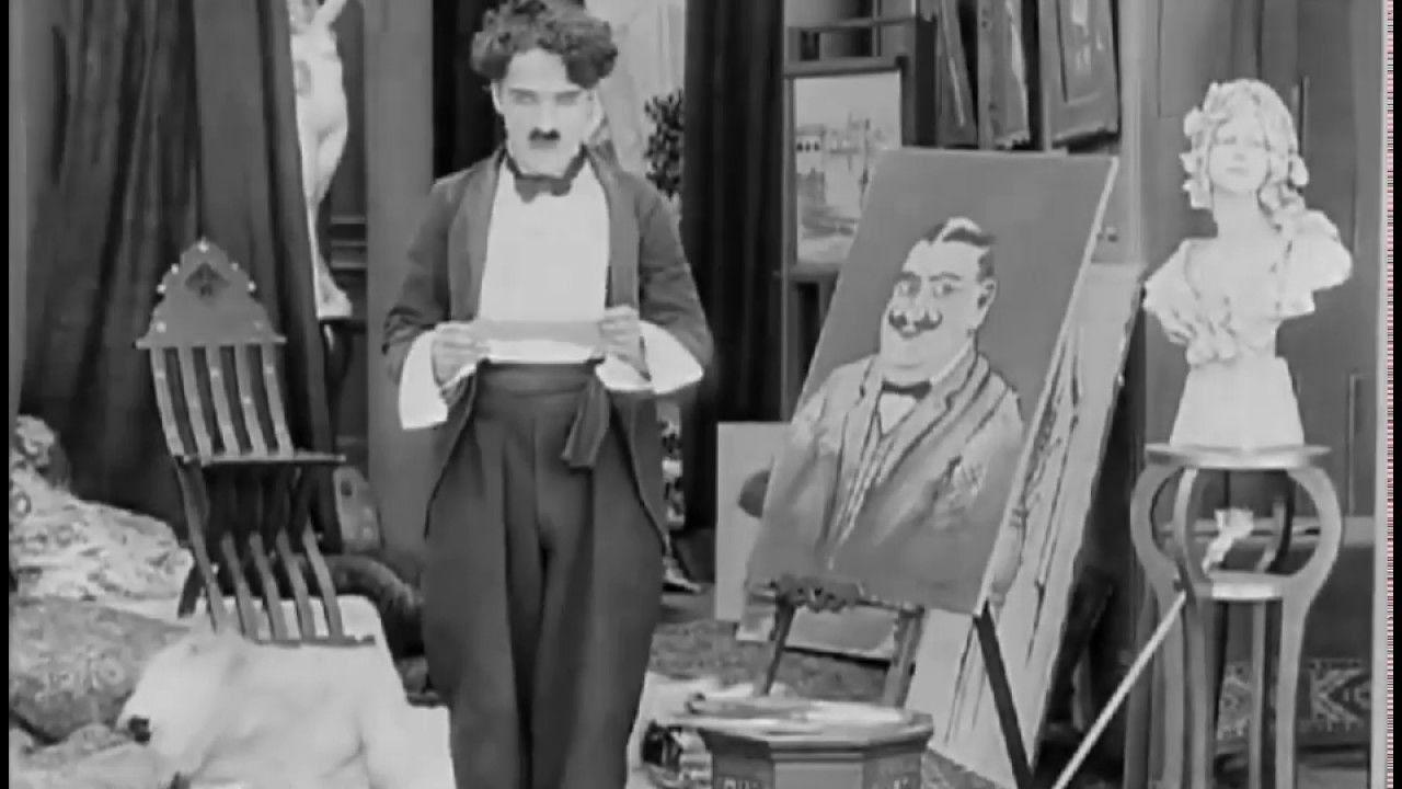The Face on the Barroom Floor 1914 movie scene