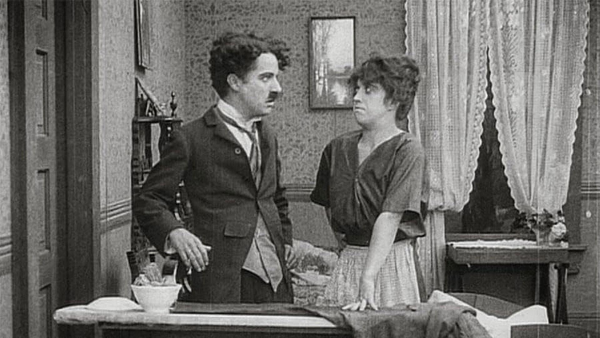 His Trysting Places 1914 movie scene