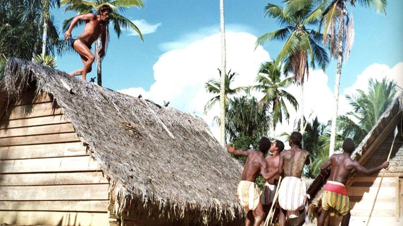 Tarzan in the Golden Grotto 1969 movie scene