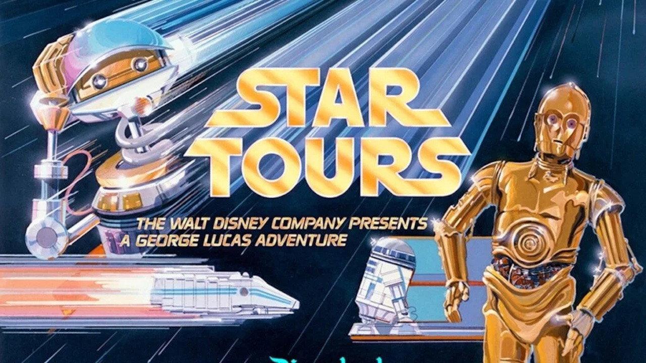 George Lucas' Star Tours 1986 movie scene